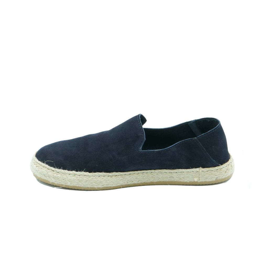 Lea Gu slip-on uomo in camoscio, fondo corda e gomma 20mm Vendite Flash