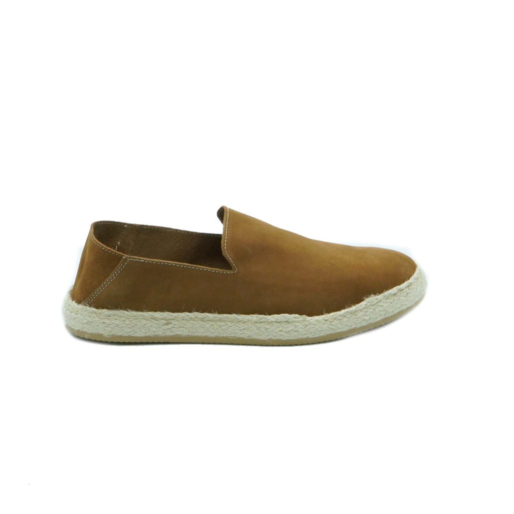 Lea Gu slip-on uomo in camoscio, fondo corda e gomma 20mm Vendite Flash
