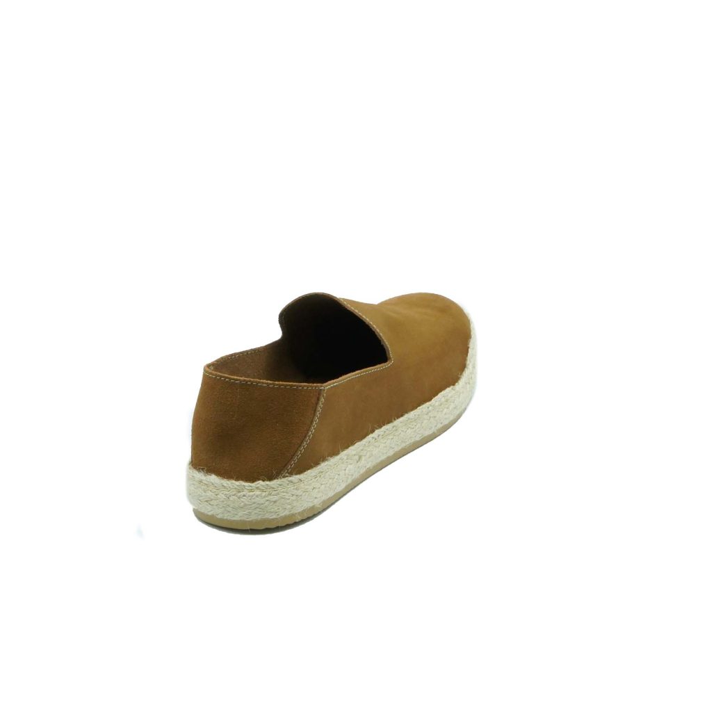 Lea Gu slip-on uomo in camoscio, fondo corda e gomma 20mm Vendite Flash