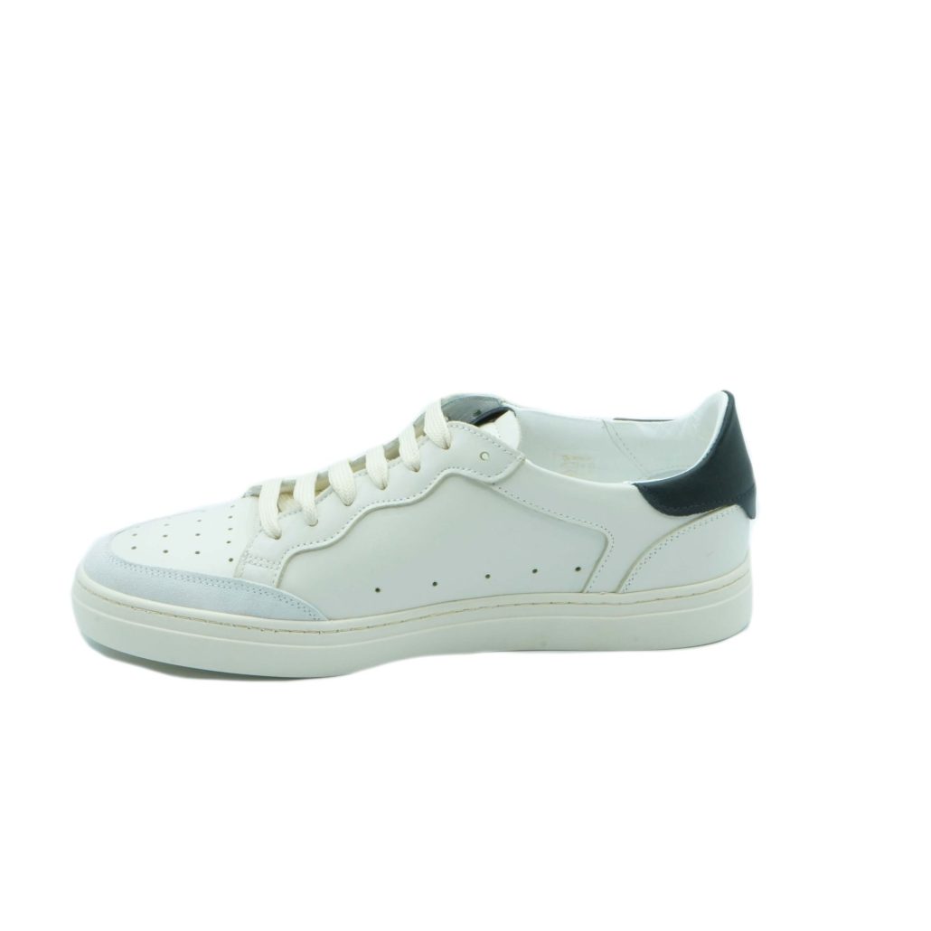 Lea Gu sneakers in nappa, allacciatura frontale, tallone in contrasto, fondo gomma 30mm In Saldo