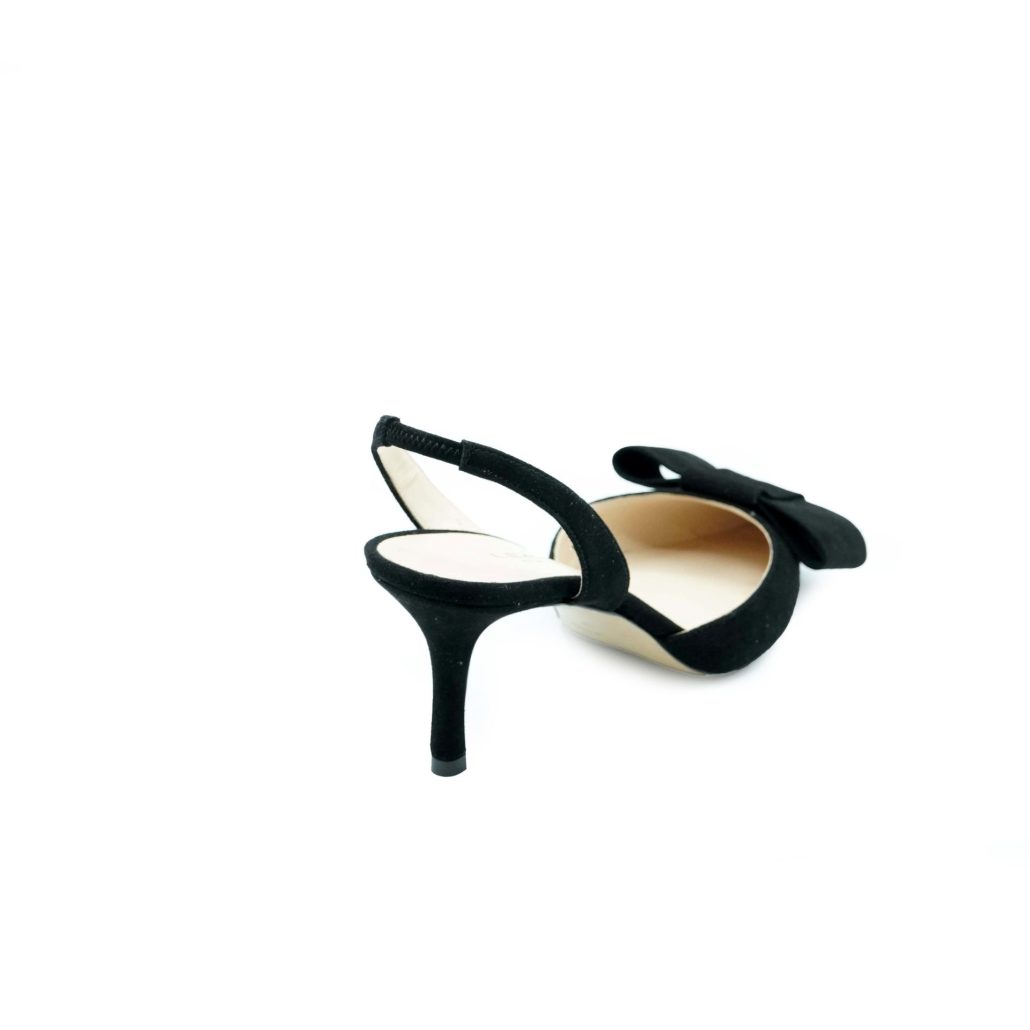 Lea Gu slingback in camoscio, fiocco frontale, tacco 65mm Negozi Online