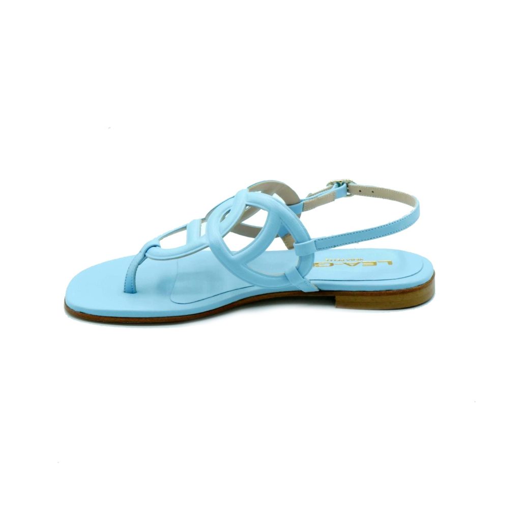 Lea Gu sandalo in nappa, cinturino posteriore, tacco 10mm Moda