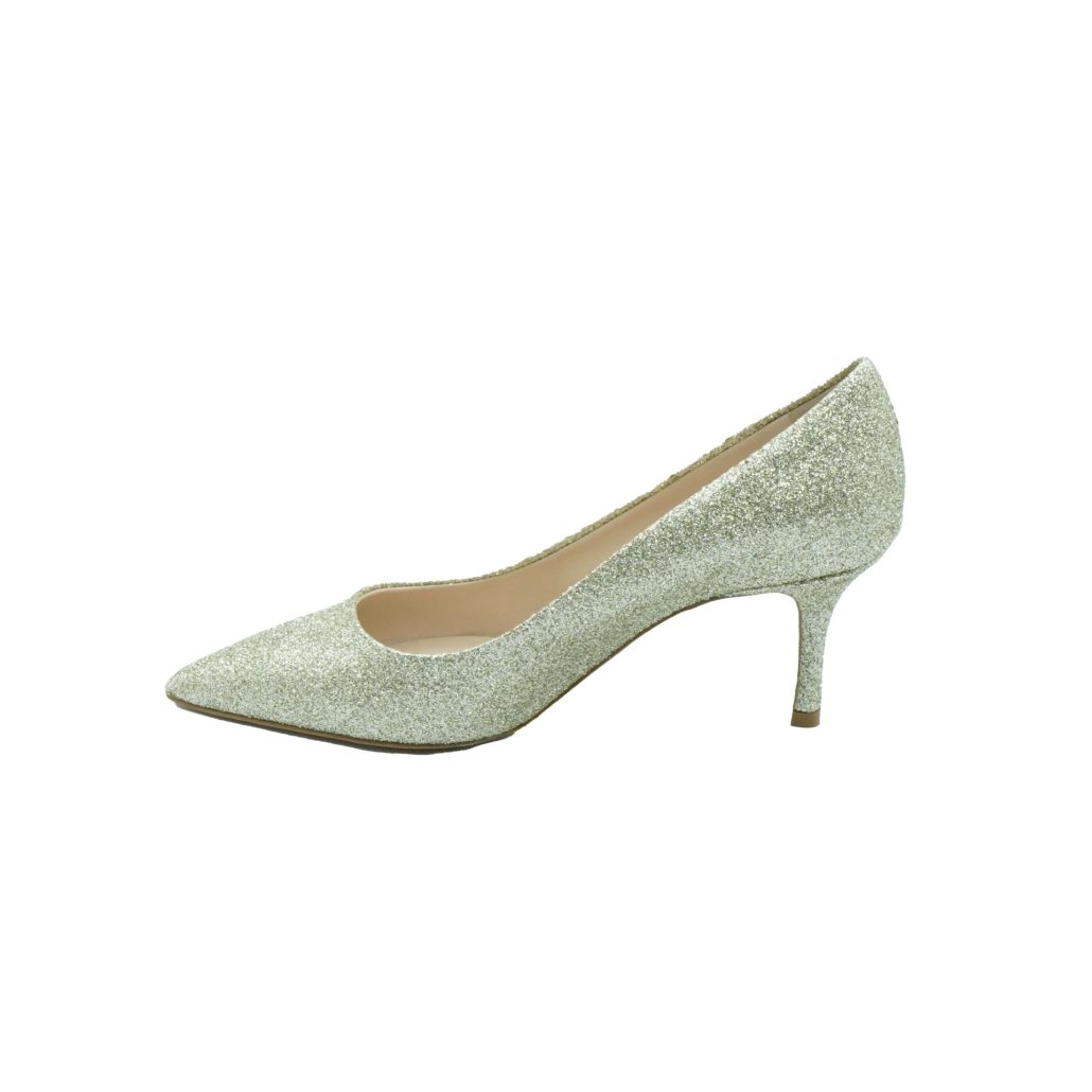 Lea Gu scarpa con tacco in nappa glitter, tacco 65mm Spedizione Gratuita
