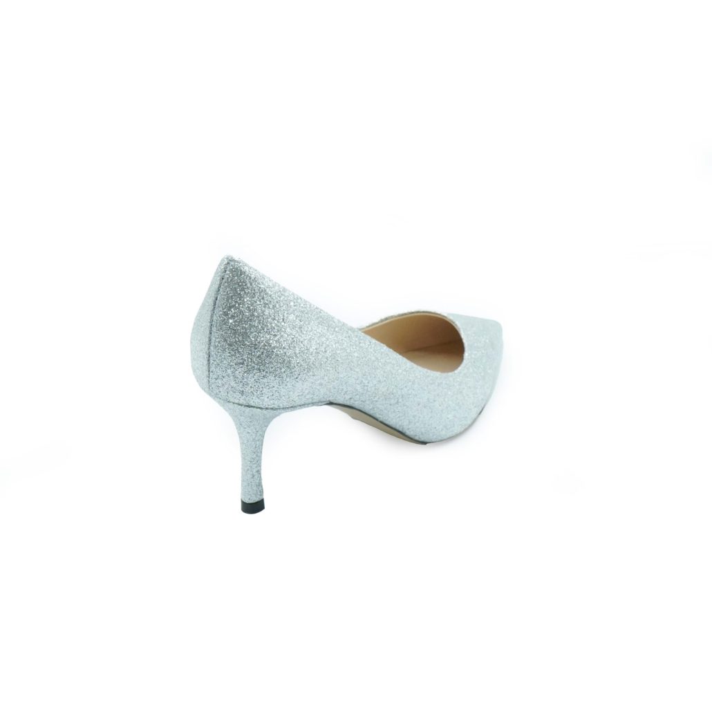 Lea Gu scarpa con tacco in nappa glitter, tacco 65mm Spedizione Gratuita