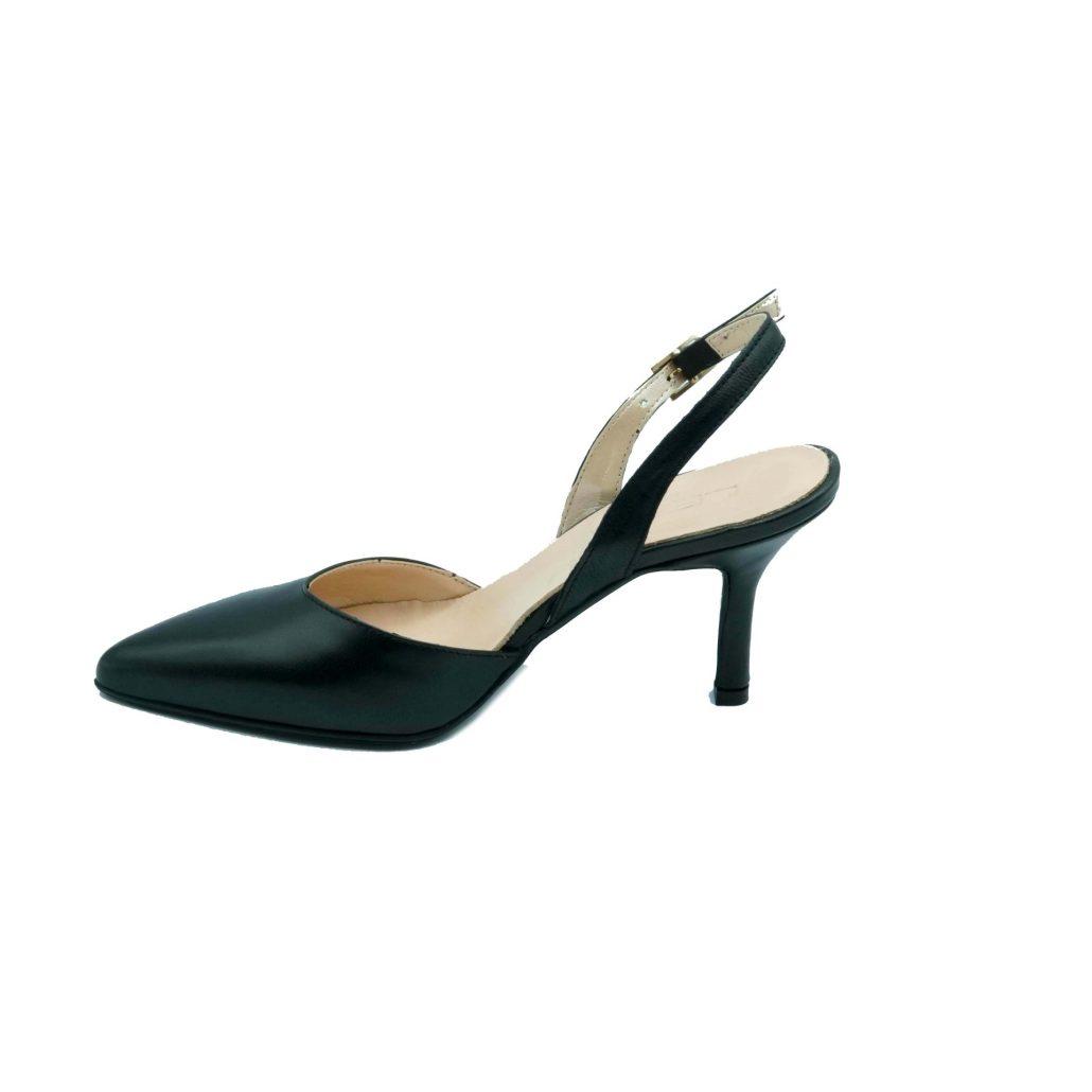 Lea Gu scarpa con tacco in nappa, chiusura posteriore, tacco 65mm Negozi Online