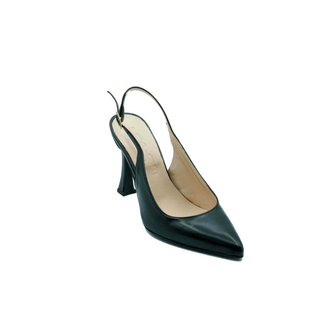 Lea Gu scarpa con tacco in nappa, chiusura posteriore, tacco 90 mm Acquista Ora