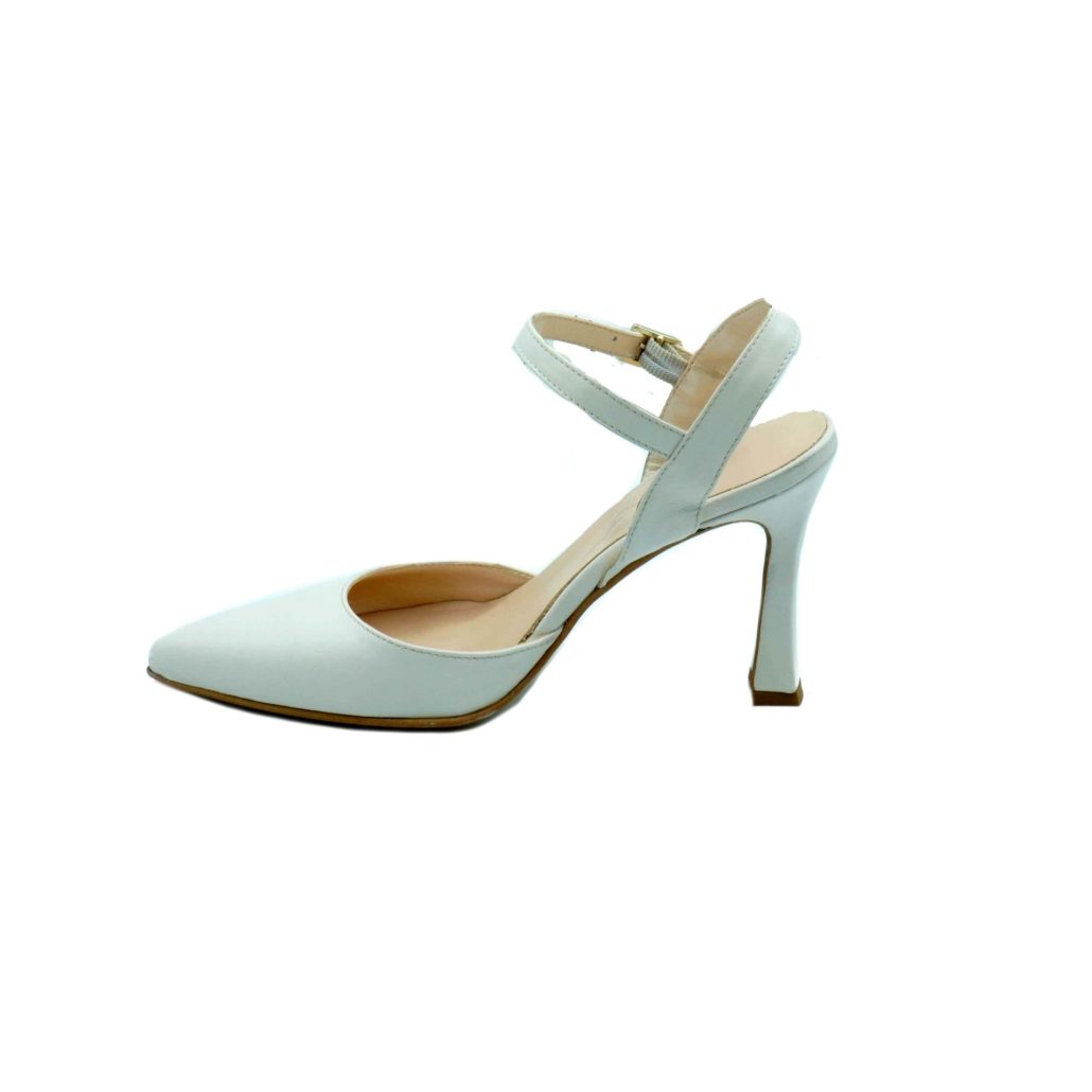 Lea Gu scarpa con tacco in nappa, chiusura sul collo del piede, tacco 90 mm Consegna Veloce