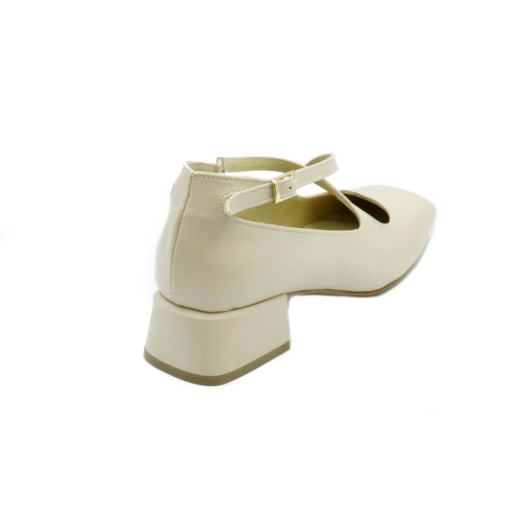 Lea Gu scarpa con tacco in nappa, incrocio frontale, tacco 35mm Promozione Limitata