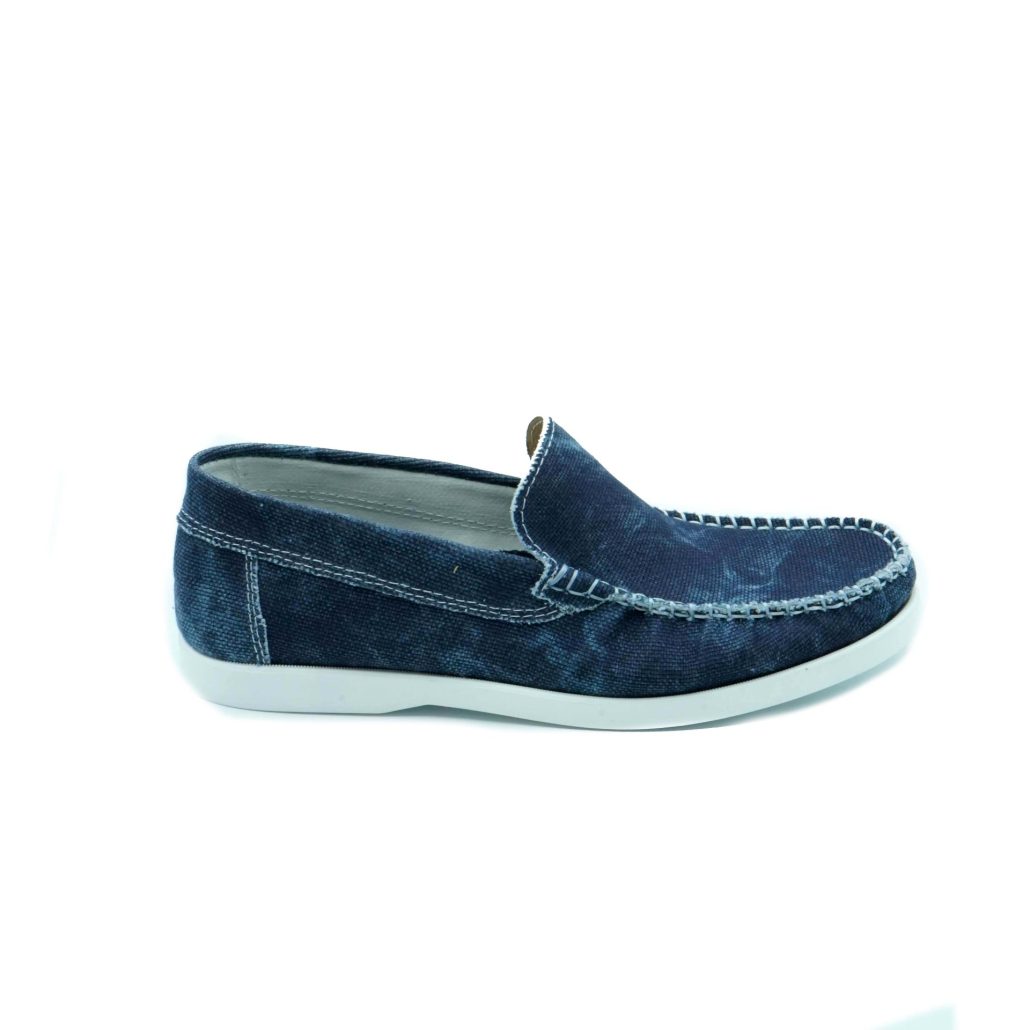 Lea Gu scarpa da barca in canvas, fondo gomma 15mm Prezzo Ridotto