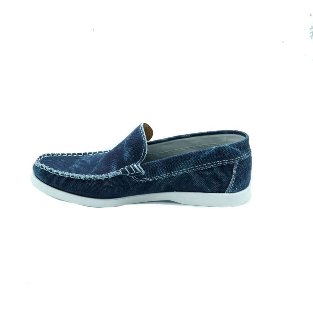 Lea Gu scarpa da barca in canvas, fondo gomma 15mm Prezzo Ridotto