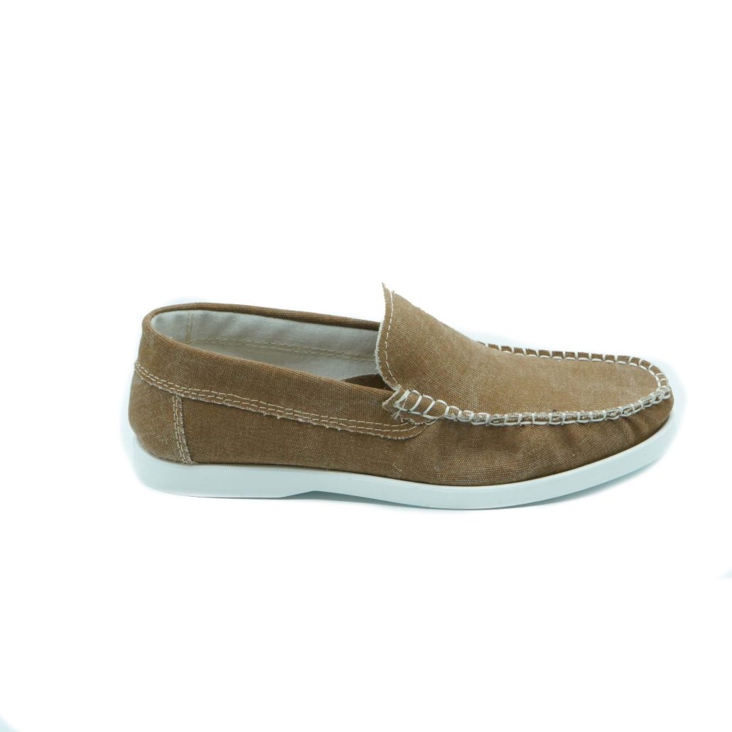 Lea Gu scarpa da barca in canvas, fondo gomma 15mm Prezzo Ridotto