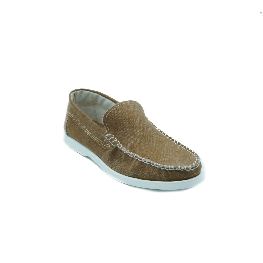 Lea Gu scarpa da barca in canvas, fondo gomma 15mm Prezzo Ridotto
