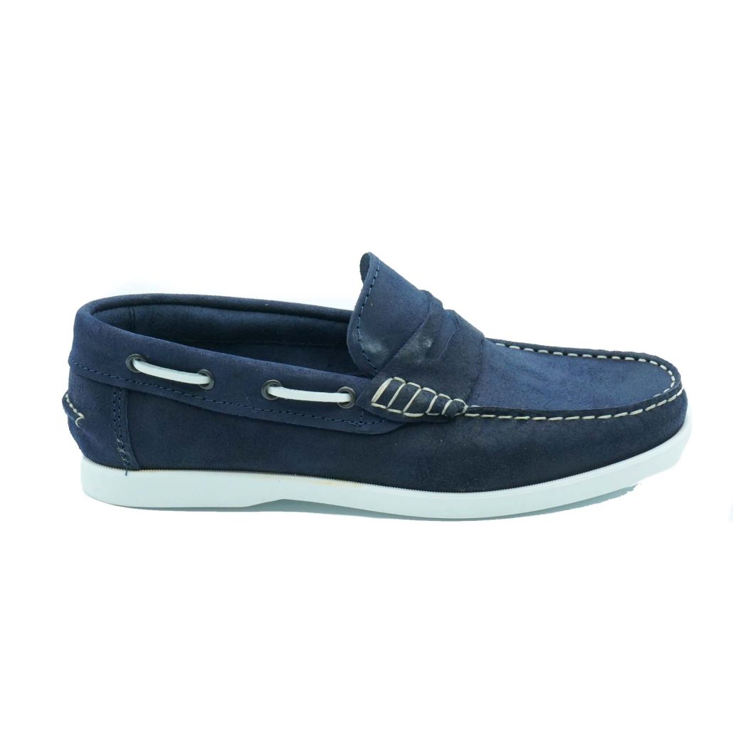 Lea Gu scarpa da barca in nappa, bocca di leone frontale, fondo gomma 15mm Convenienza