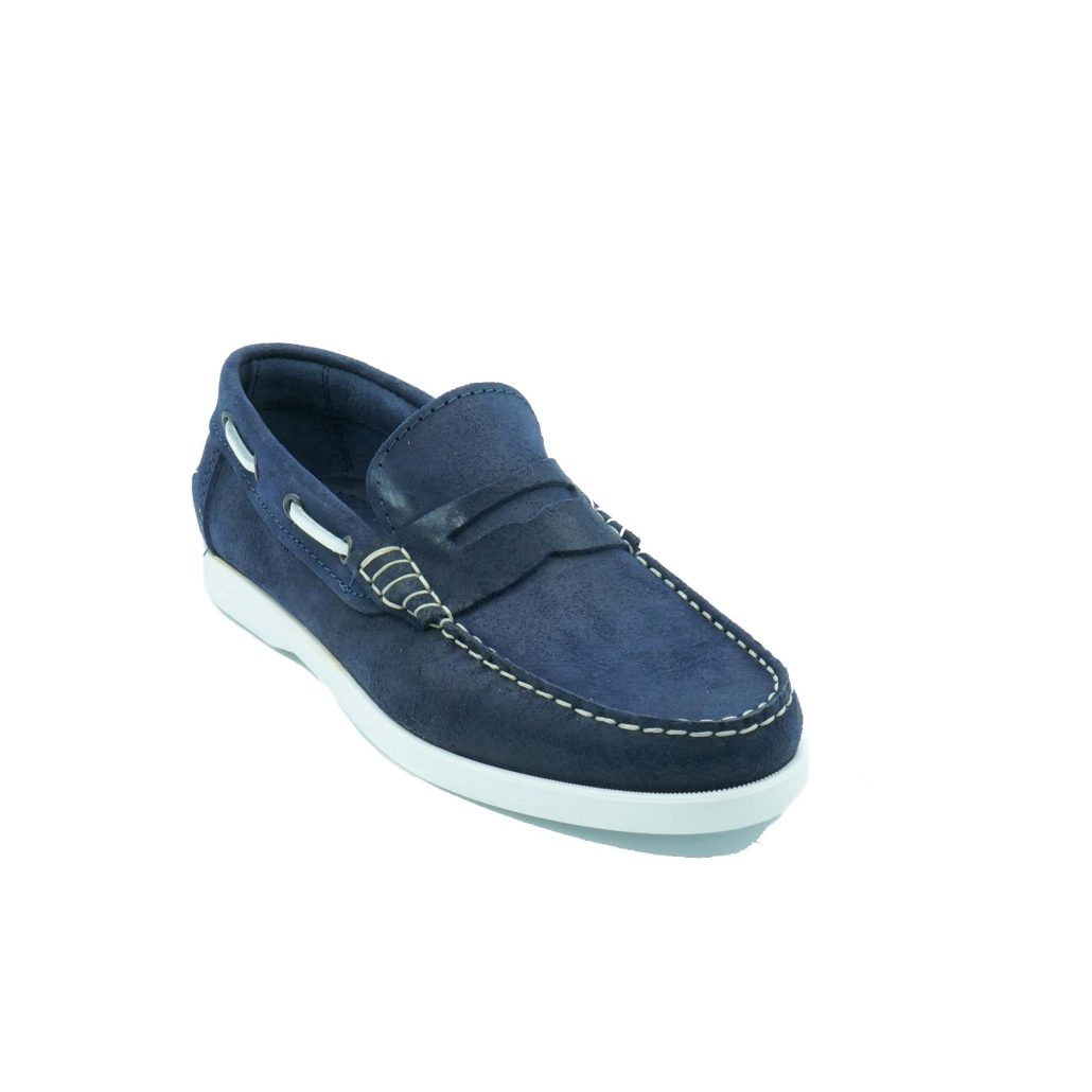 Lea Gu scarpa da barca in nappa, bocca di leone frontale, fondo gomma 15mm Convenienza