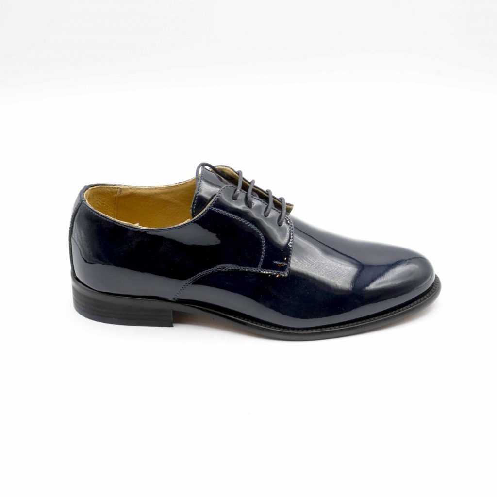 Lea Gu scarpa in vernice con allacciatura frontale, tacco 25 mm Sconto
