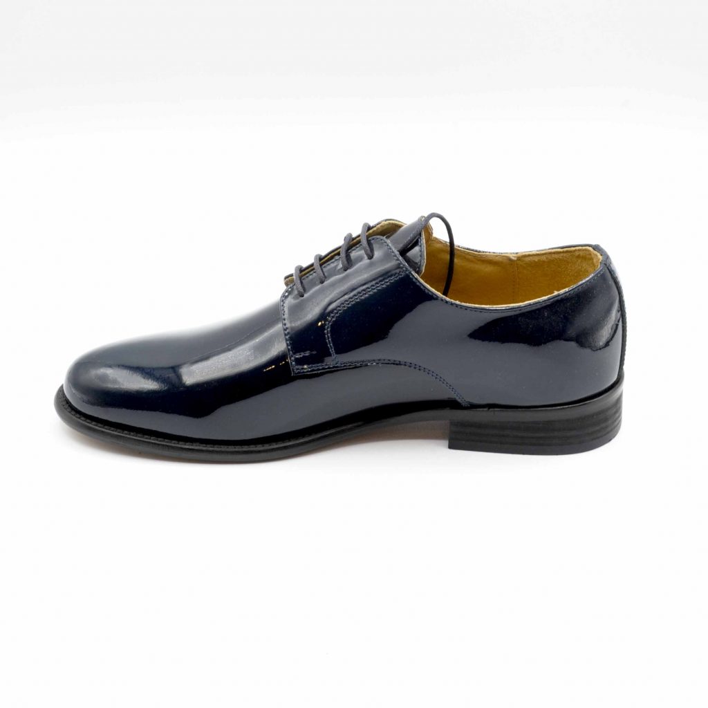 Lea Gu scarpa in vernice con allacciatura frontale, tacco 25 mm Sconto