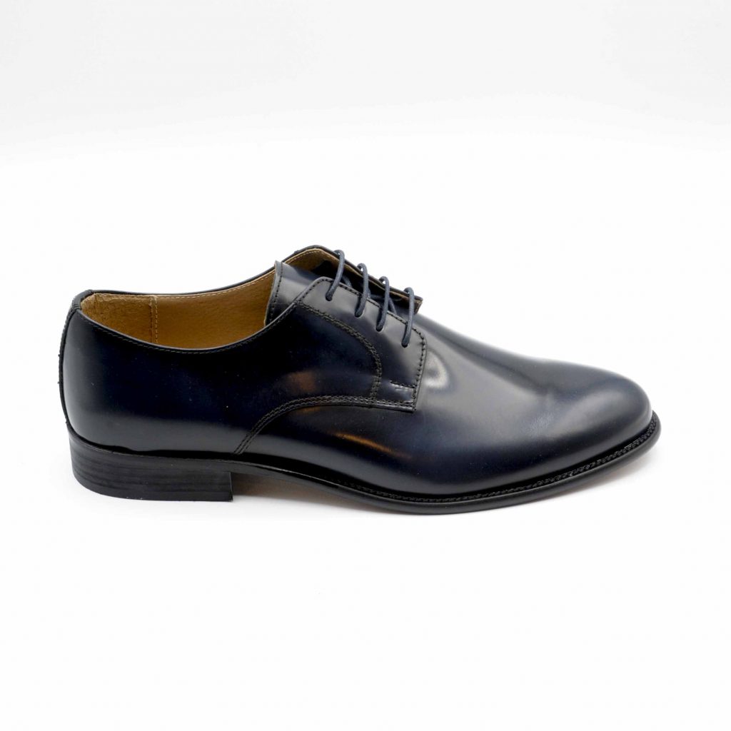 Lea Gu scarpa in vitello abrasivato con allacciatura frontale, tacco 25 mm Economico