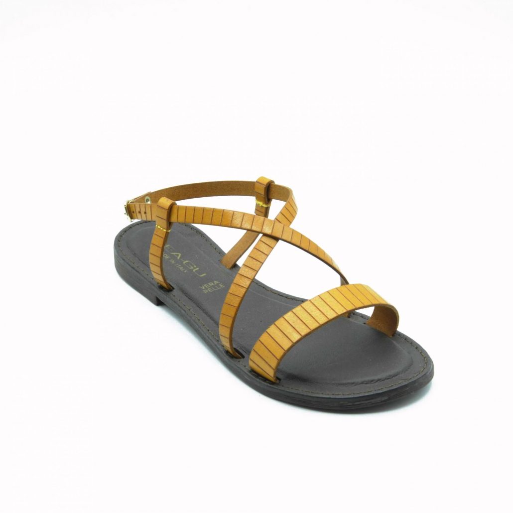 Lea Gu sandalo in nappa, fascia frontale, tacco 15 mm Hotsell