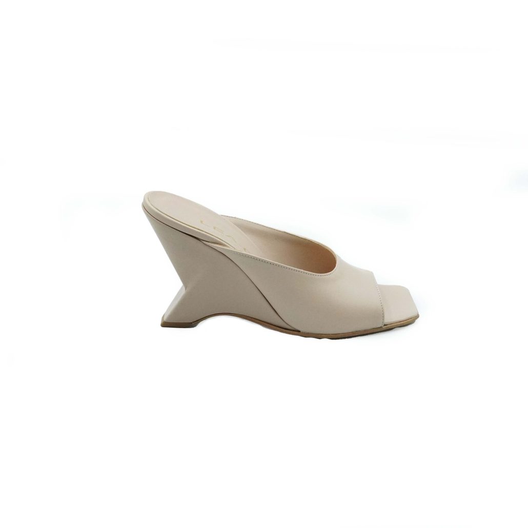 Lea Gu sandalo in nappa, fascia frontale, tacco 85mm Vendita Calda