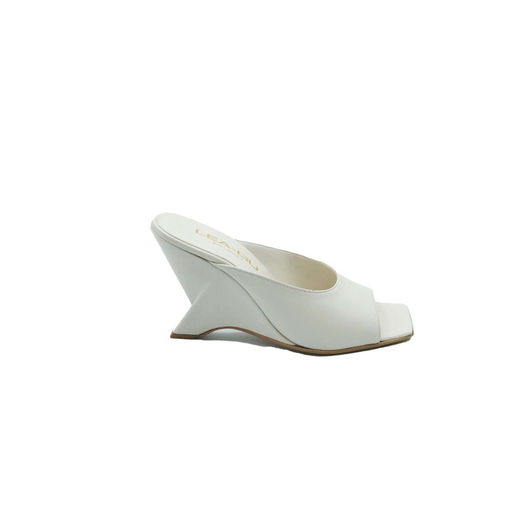 Lea Gu sandalo in nappa, fascia frontale, tacco 85mm Vendita Calda