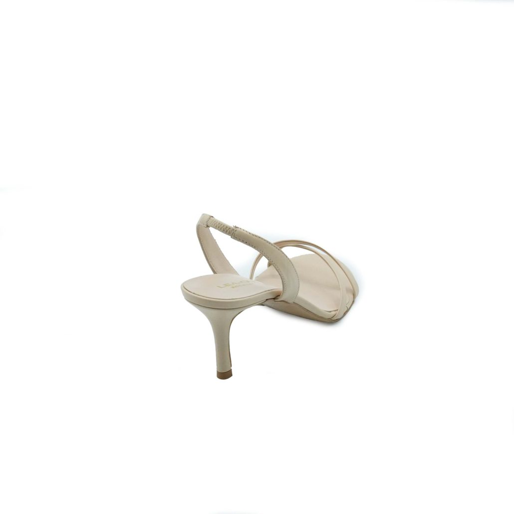 Lea Gu sandalo in nappa, incrocio frontale, cinturino posteriore, tacco 60mm Negozio