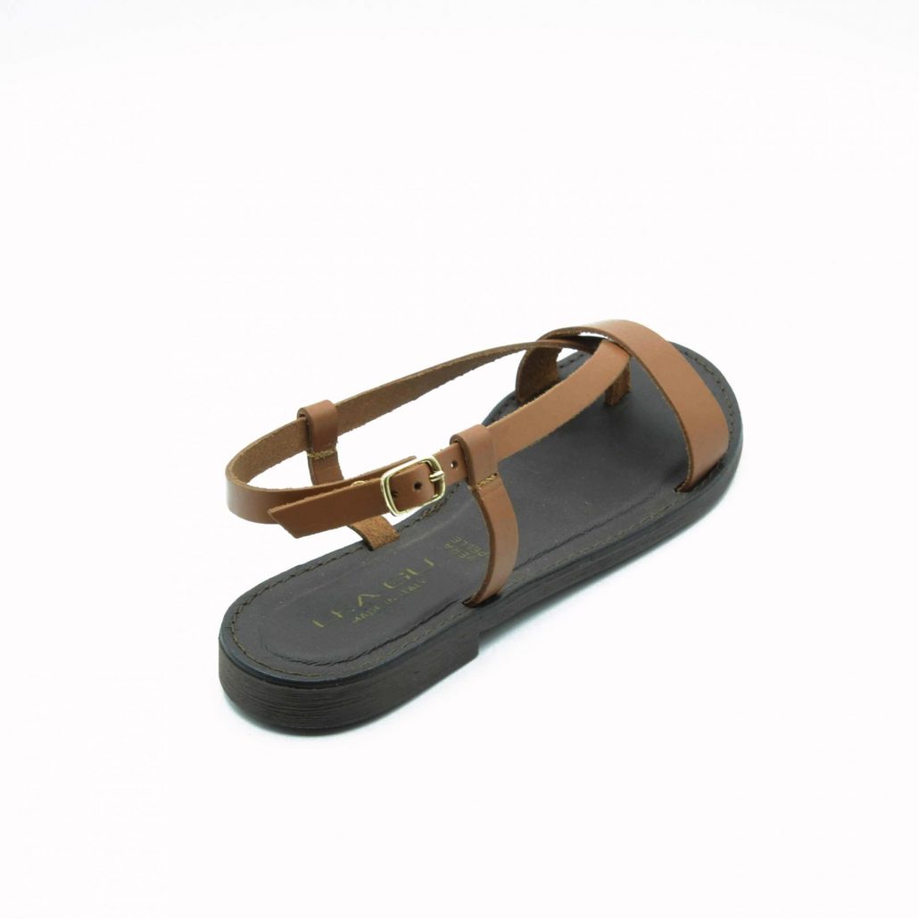 Lea Gu sandalo in nappa, infradito , tacco 15 mm Nuova