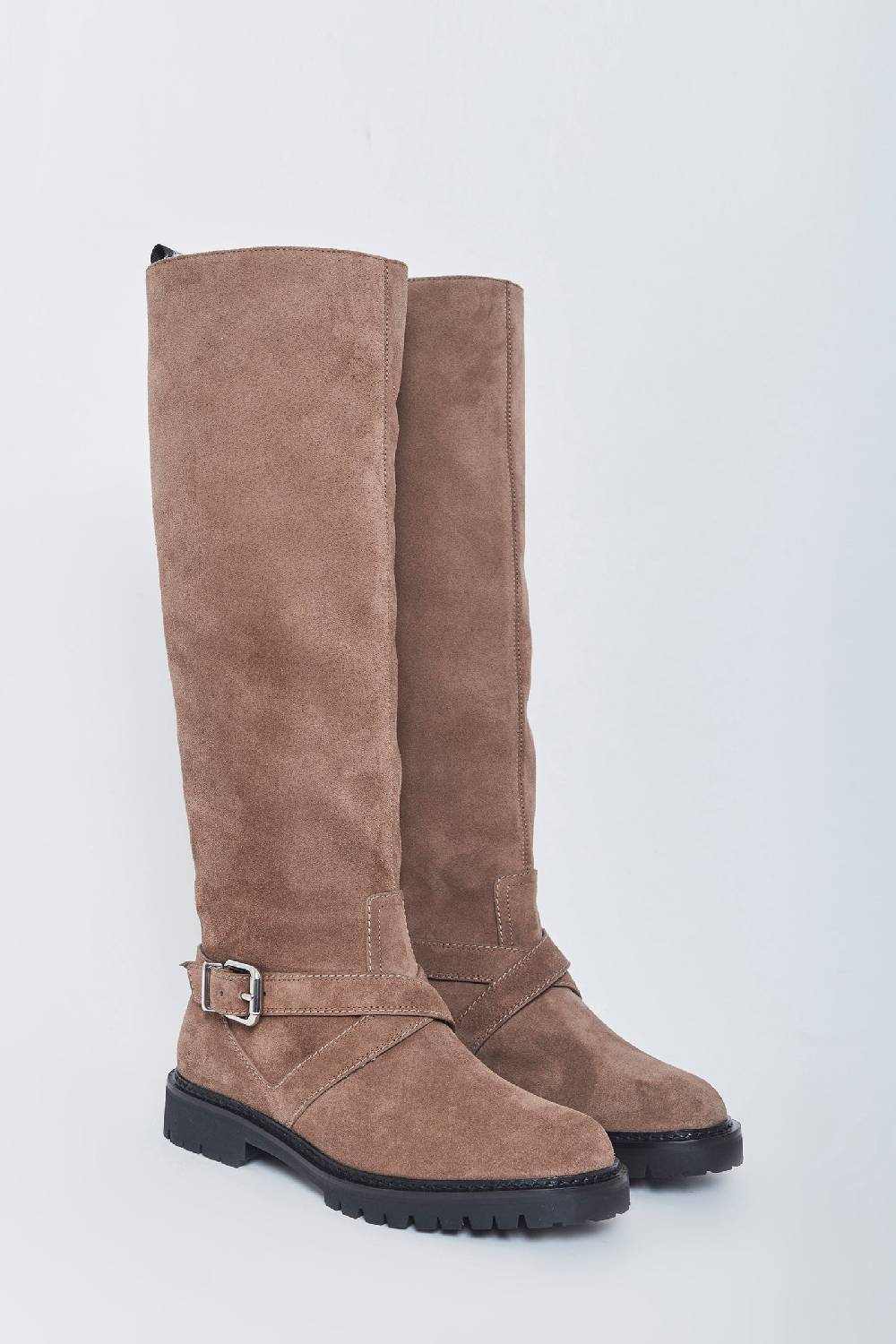 ﻿Kalliste K35 BIKER BOOTS VELOUR FANGO Hotsell