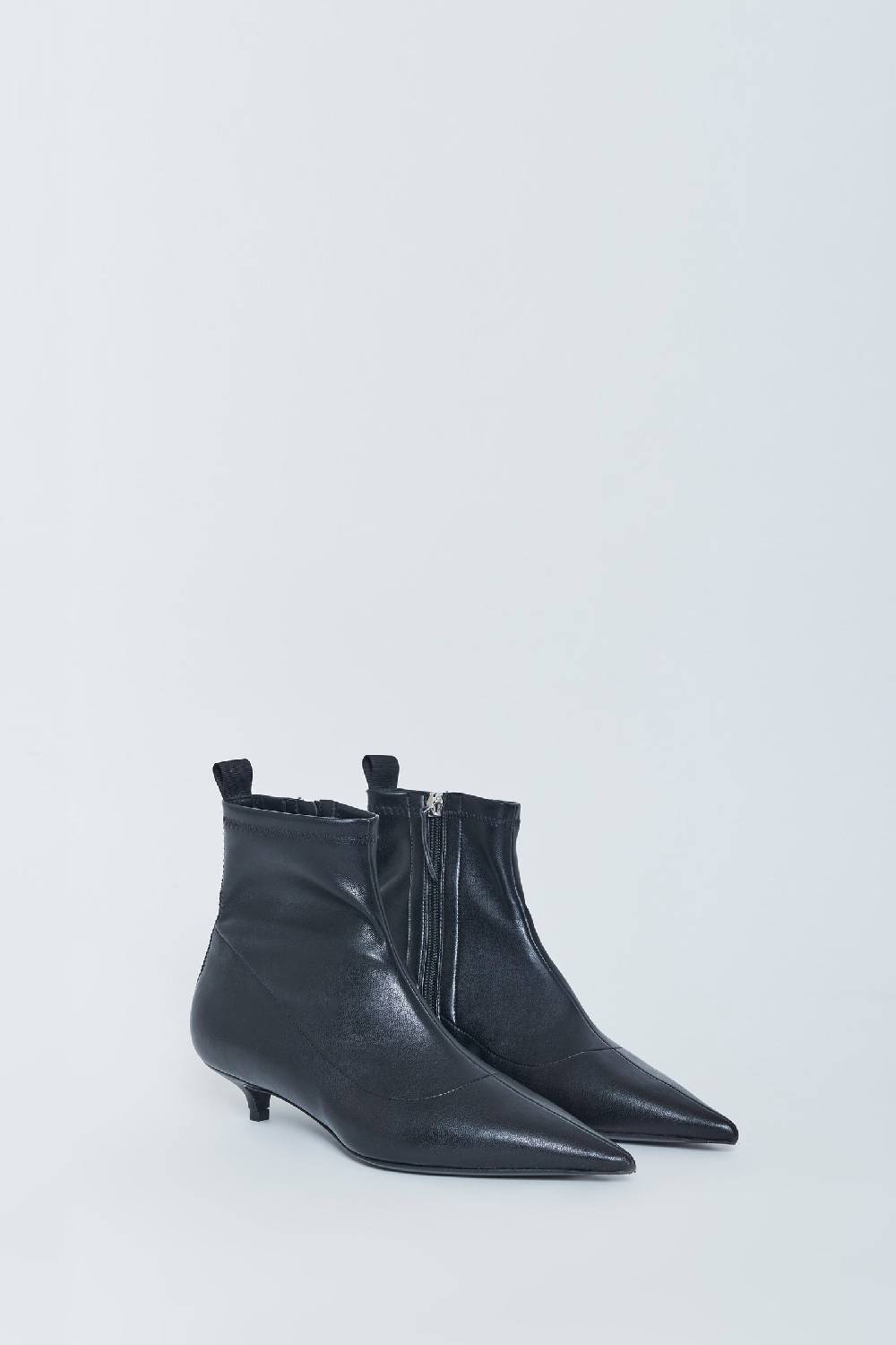 Kalliste K30 KITTEN HEEL BOOTS BLACK Saldi Di Fabbrica