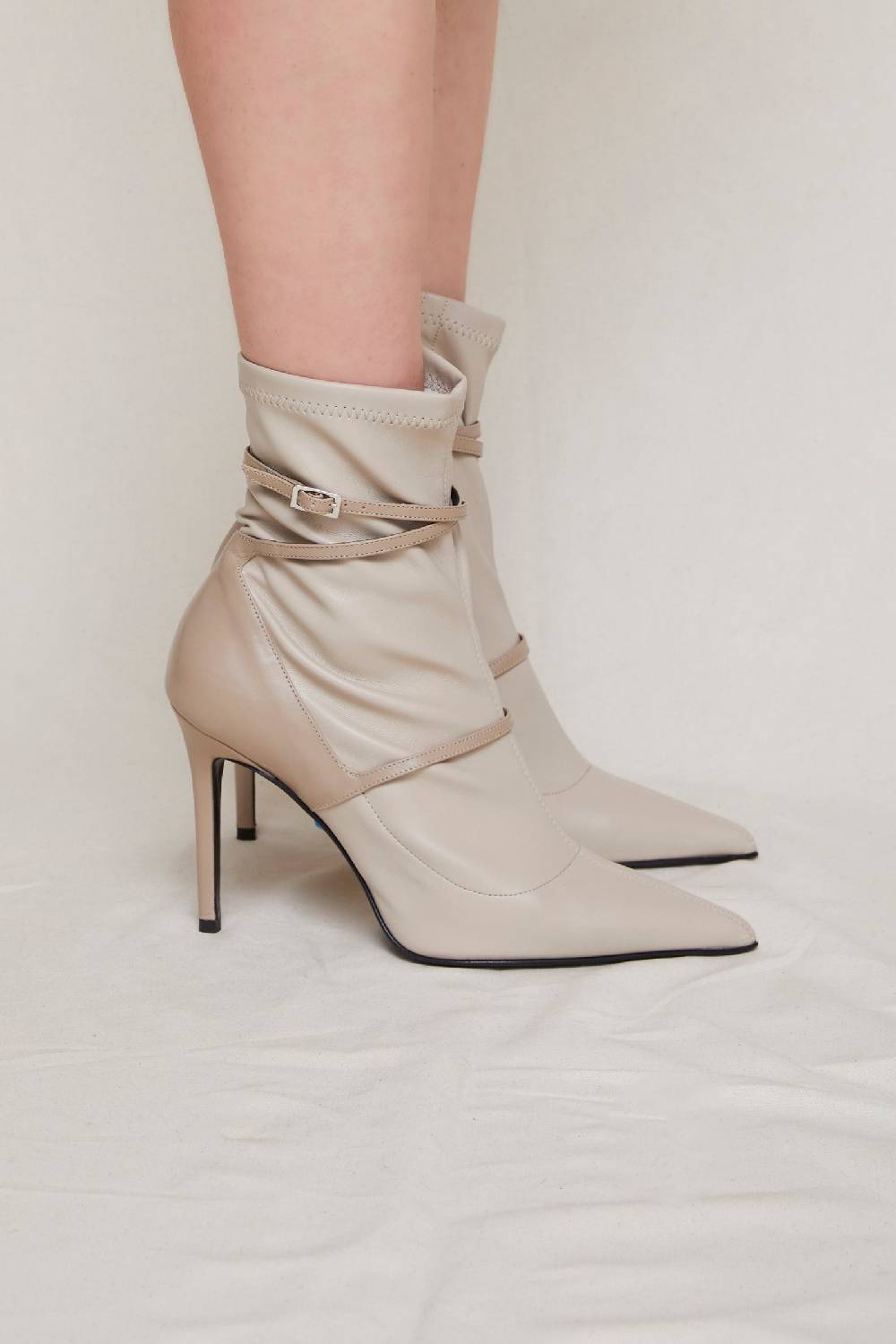 Kalliste K95 STRETCH ANKLE BOOTS OFF-WHITE I Più Venduti