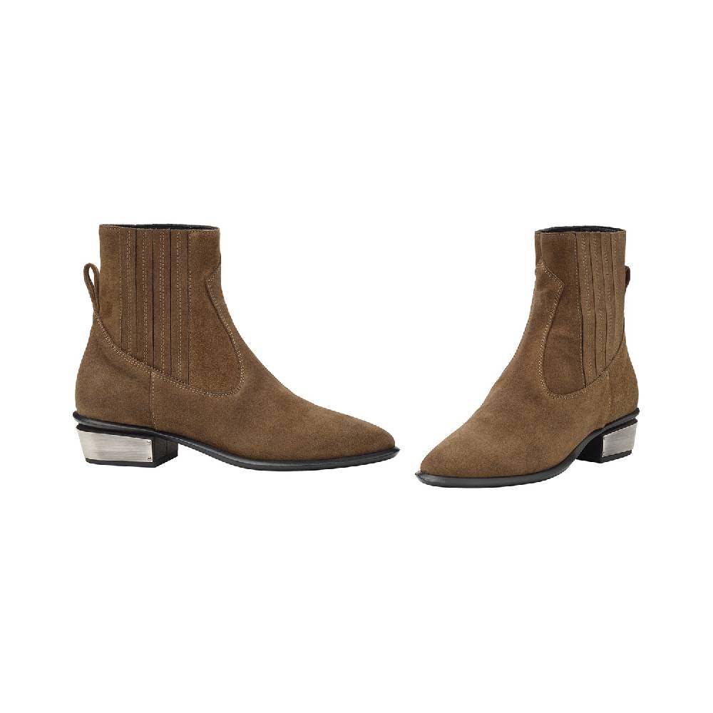 Kate Cate COWBOY KATE BOOTS TABACCO GREASY SUEDE CALFSKIN Pezzi Unici