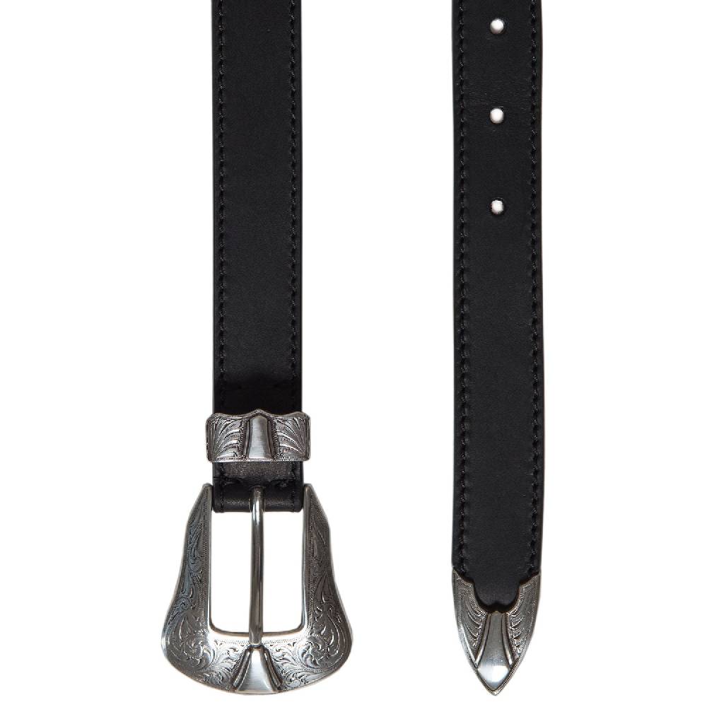 Kate Cate DUTTON BELT BLACK CURRIED LEATHER Negozio