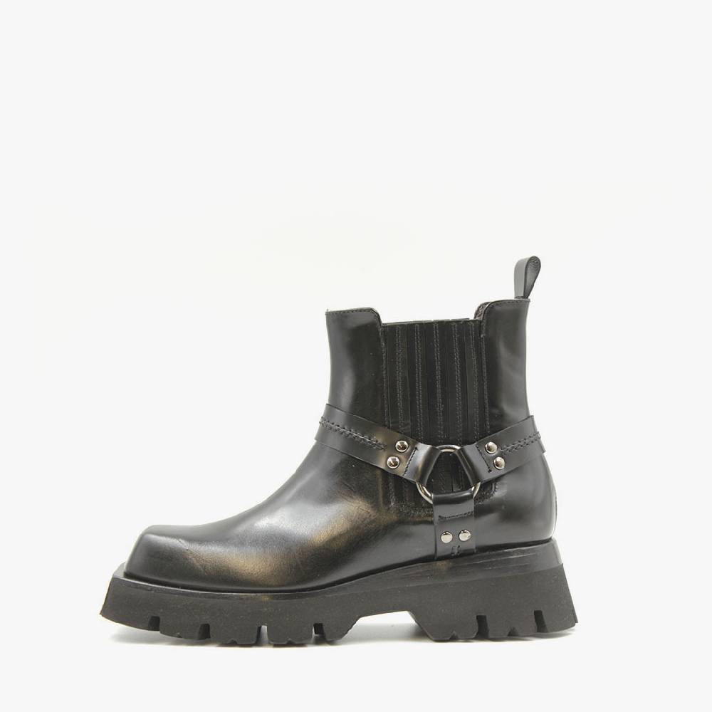Laura Bellariva Biker punta quadrata nero Grande vendita