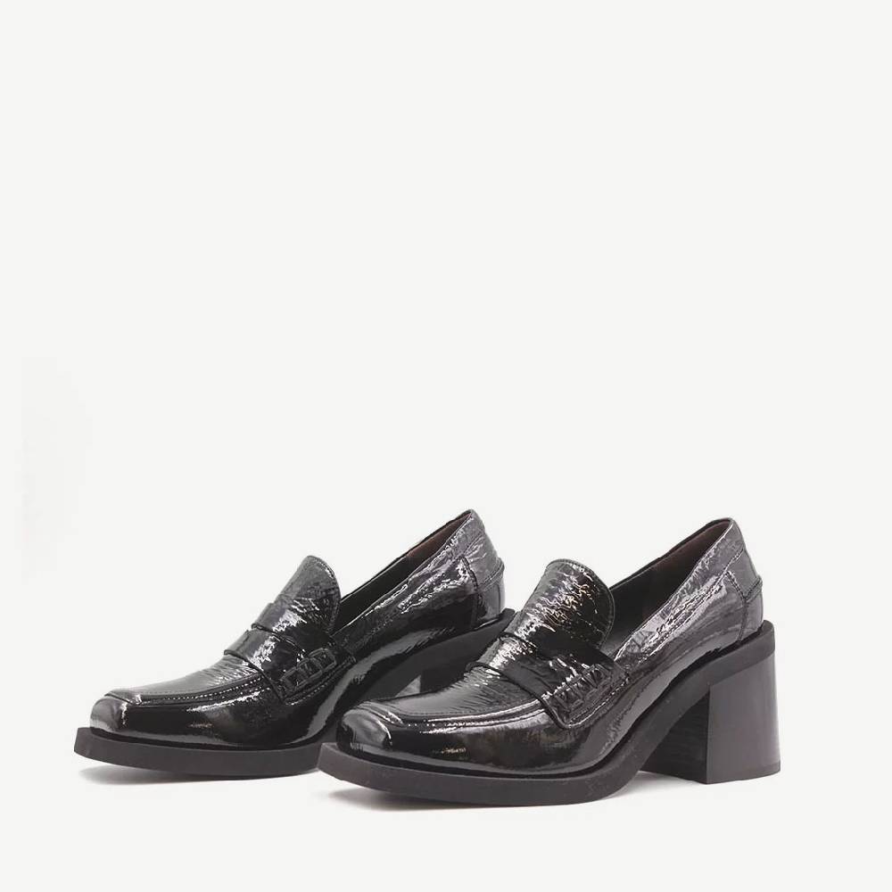 Laura Bellariva Mocassino nero lucido Offerta San Valentino