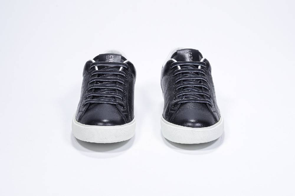 Leather Crown LC06 | Bianche & Nere - Basse - Donna Vendita Economica
