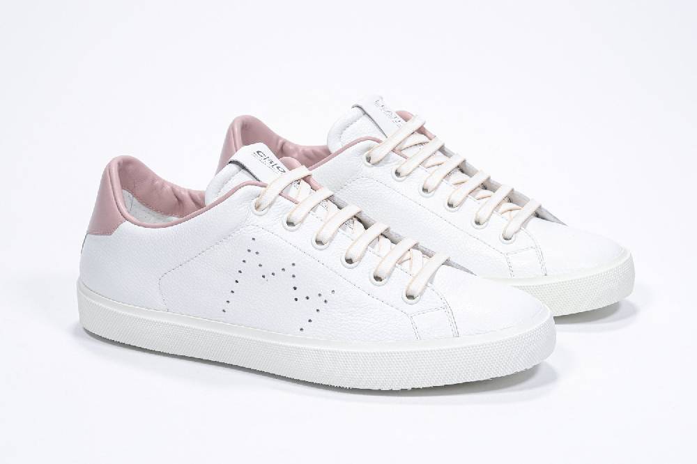 Leather Crown LC06 | Rosa & Bianche - Basse - Donna Italy