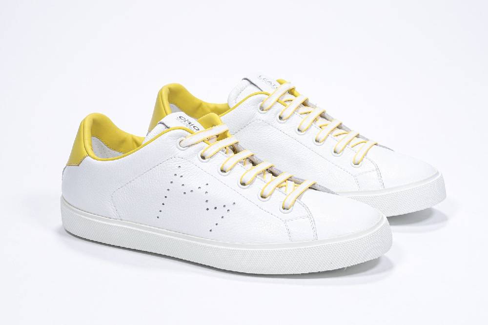 Leather Crown LC06 | Gialle & Bianche - Basse - Donna Italia