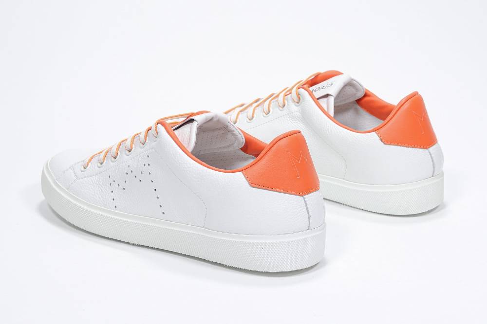 Leather Crown LC06 | Arancioni & Bianche - Basse - Donna 2025