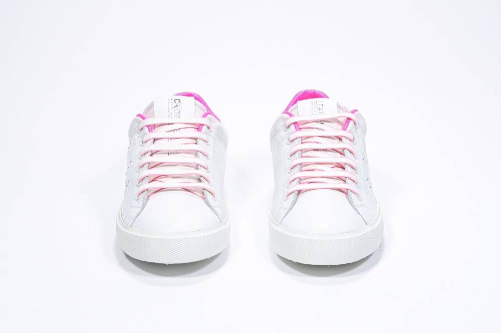 Leather Crown LC06 | Fucsia & Bianche - Basse - Donna Nuovo