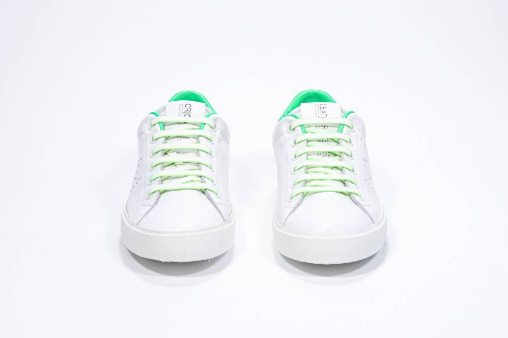 Leather Crown LC06 | Fluo & Bianche - Basse - Donna Qualità