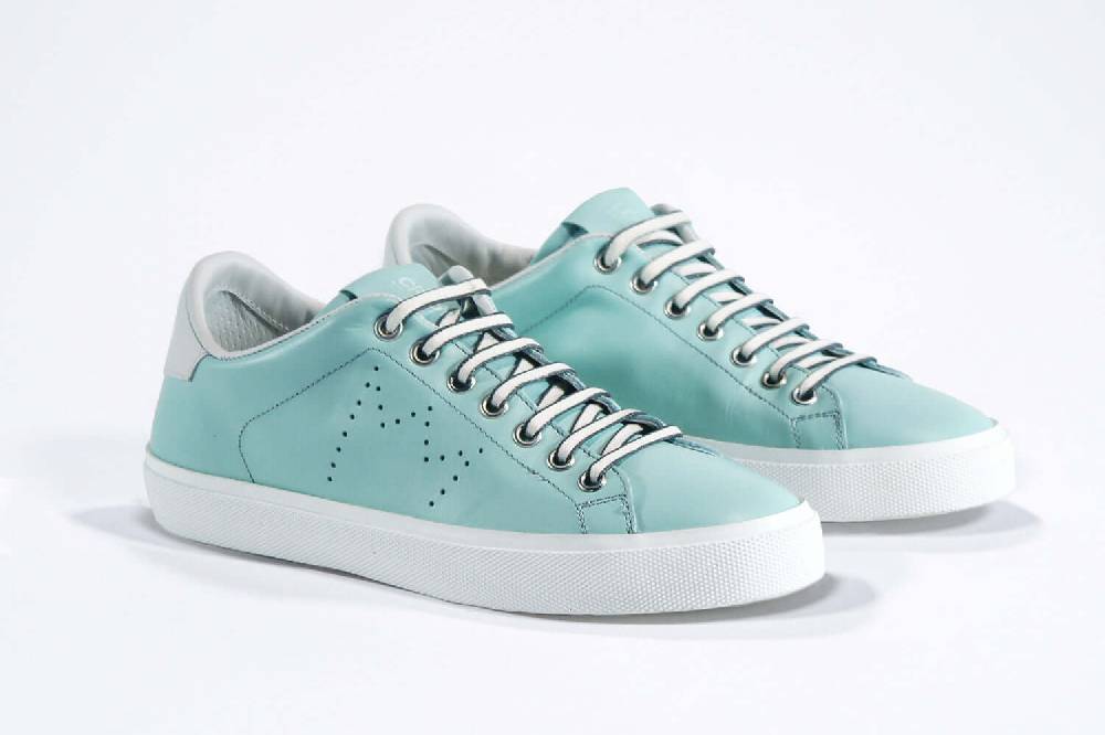 Leather Crown LC06 | Sky & White - BASSE - Donna Vendita