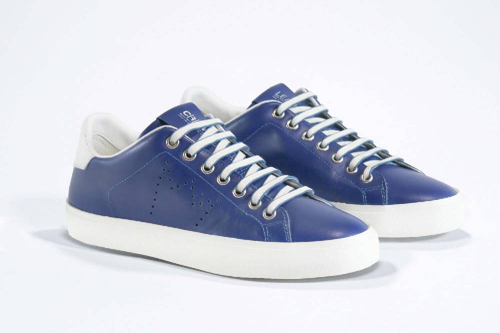 Leather Crown LC06 | Denim e bianco - BASSE - Donna Promozione