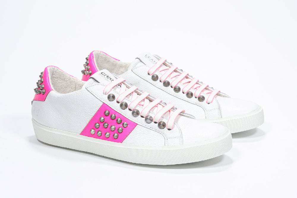 Leather Crown STUDLIGHT | Rosa e bianco - BASSE - Donna Pezzi Unici