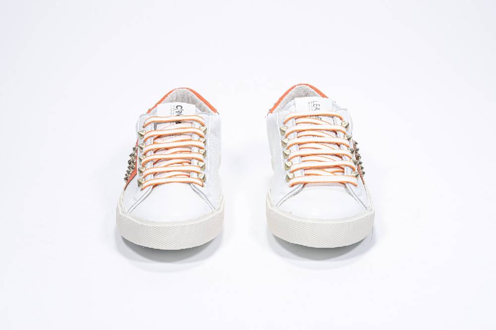 Leather Crown STUDLIGHT | Arancione e bianco - BASSE - Donna Qualità Garantita