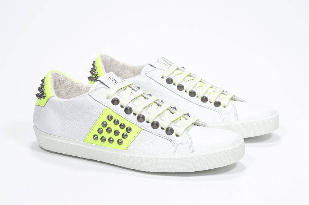 Leather Crown STUDLIGHT | Giallo neon - BASSE - Donna Grandi sconti