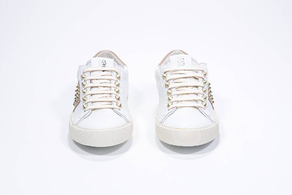Leather Crown STUDLIGHT | Beige e bianco - BASSE - Donna Consegna Veloce
