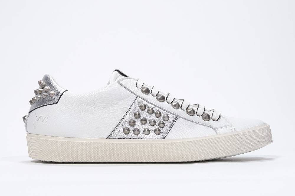 Leather Crown STUDLIGHT | Argento e bianco - BASSE - Donna Shopping Online
