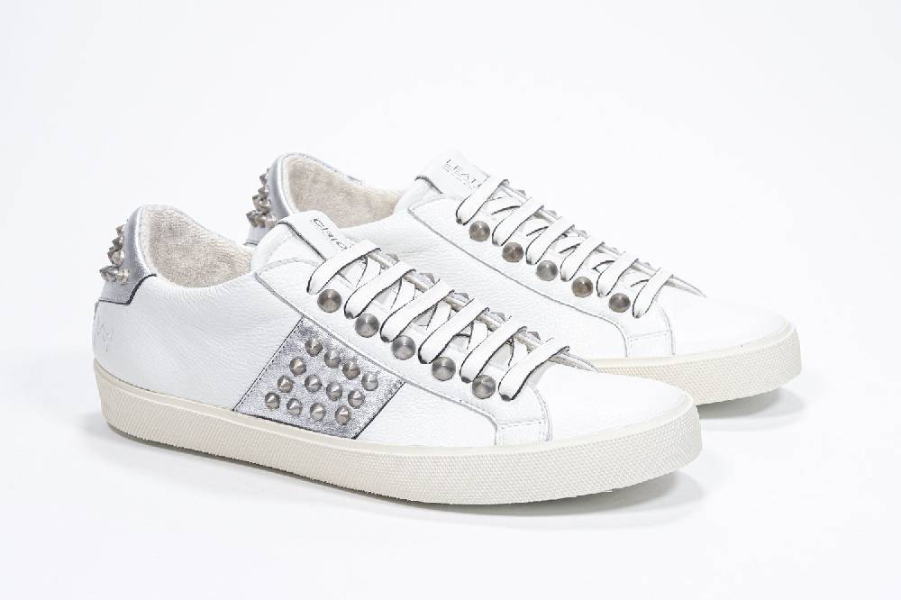 Leather Crown STUDLIGHT | Argento e bianco - BASSE - Donna Shopping Online