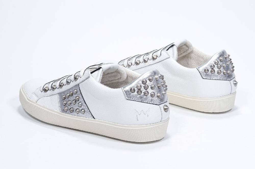 Leather Crown STUDLIGHT | Argento e bianco - BASSE - Donna Shopping Online