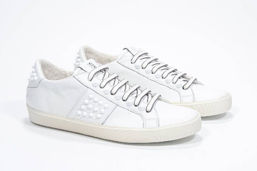 Leather Crown STUDLIGHT | Tutto bianco - BASSE - Donna Prezzo Ridotto