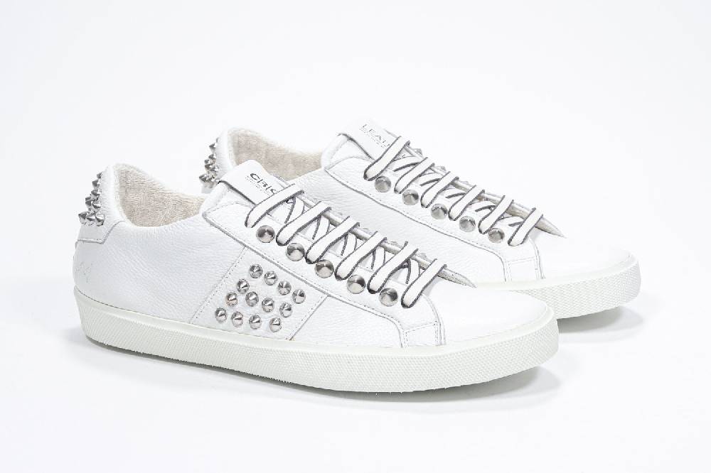 Leather Crown STUDLIGHT | Bianco - BASSE - Donna Sottocosto